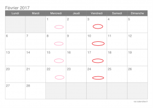 calendrier-fevrier-2017 ALGER